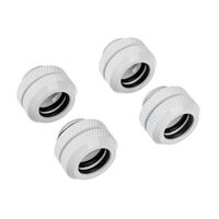 Corsair Hydro X Series XF Hardline Anschluss gerade G1/4 Zoll auf 12mm AD Hardtube - 4er Pack, wei&szlig;