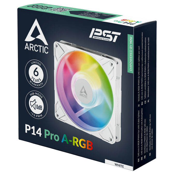 ARCTIC P14 Pro A-RGB PWM L&uuml;fter - 140mm, wei&szlig; image number 7