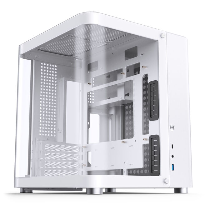 Jonsbo TK-1 2.0 Micro-ATX case, Tempered Glass - white image number 0