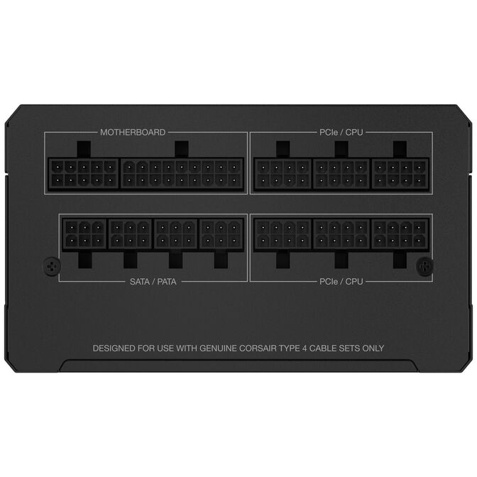 Corsair RMe Series RM1200e 80 PLUS Gold power supply, modular, ATX 3.1, PCIe 5.1 - 1,200 watts, black image number 4