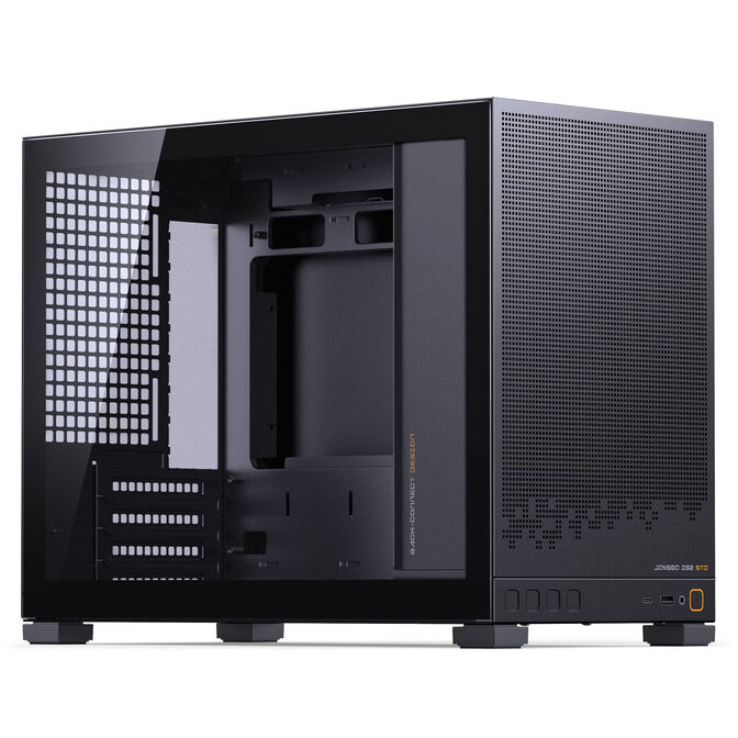 Jonsbo D32 STD Black PC Case, Mini Case, mATX, Tempered Glass - black image number 0