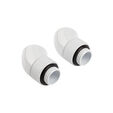Corsair Hydro X Series Adapter 45 Grad G1/4 Zoll AG auf G1/4 Zoll IG - 2er Pack, drehbar, wei&szlig; image number null