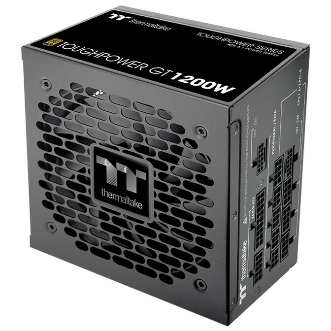 Thermaltake Toughpower GT 80 PLUS Gold Power Supply, modular, ATX 3.1, PCIe 5.1 - 1,200 W, black image number 1