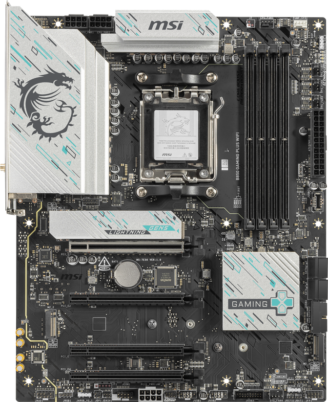 MSI B850 Gaming Plus WiFi Mainboard, Sockel AM5, AMD B850, ATX, DDR5 image number 1
