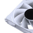 PHANTEKS "4-Pack" 1x M25 Gen2 PWM D-RGB Fan & 3-Pack Reverse Blade Fans, 120mm - White image number null