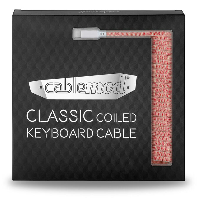 CableMod Classic Coiled Keyboard Cable USB-C zu USB Typ A, Orangesicle - 150cm image number 3