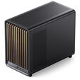 Jonsbo D33 Wood PC-Geh&auml;use, Micro-ATX Geh&auml;use, mATX, Tempered Glass - schwarz, Holz image number null