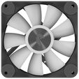 APNX FP1-R PWM Fan, Reverse Blade, PWM, ARGB &ndash; 3-Pack, Black image number null