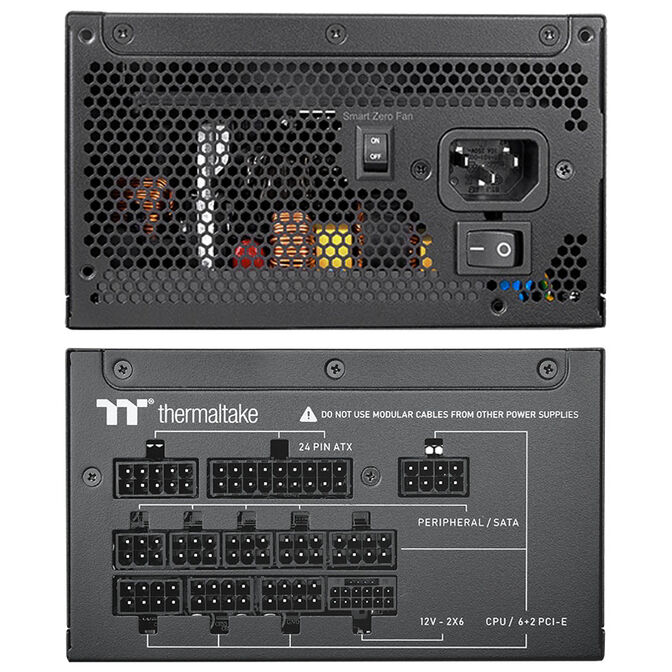Thermaltake Toughpower GT 80 PLUS Gold power supply, modular, ATX 3.1, PCIe 5.1 - 1,000 W, black image number 4