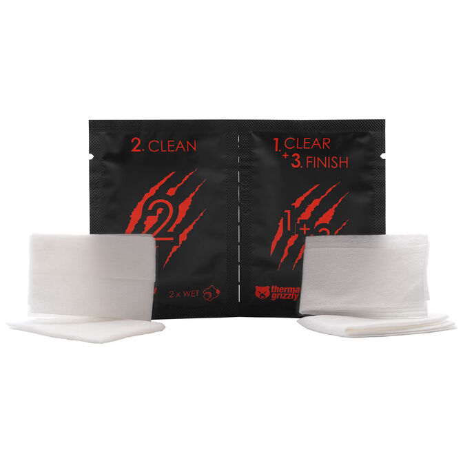Thermal Grizzly cleaning wipes for CPUs - 10 pcs. image number 1