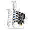 AXAGON PCEU-43RS PCIe Adapter 4x USB3.0 UASP VIA, 15-pin SATA power supply