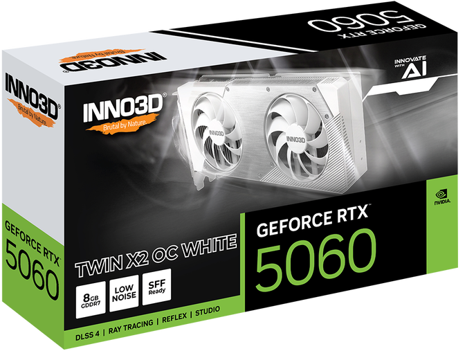 INNO3D GeForce RTX 5060 Twin X2 OC White, 8192 MB GDDR7 image number 1