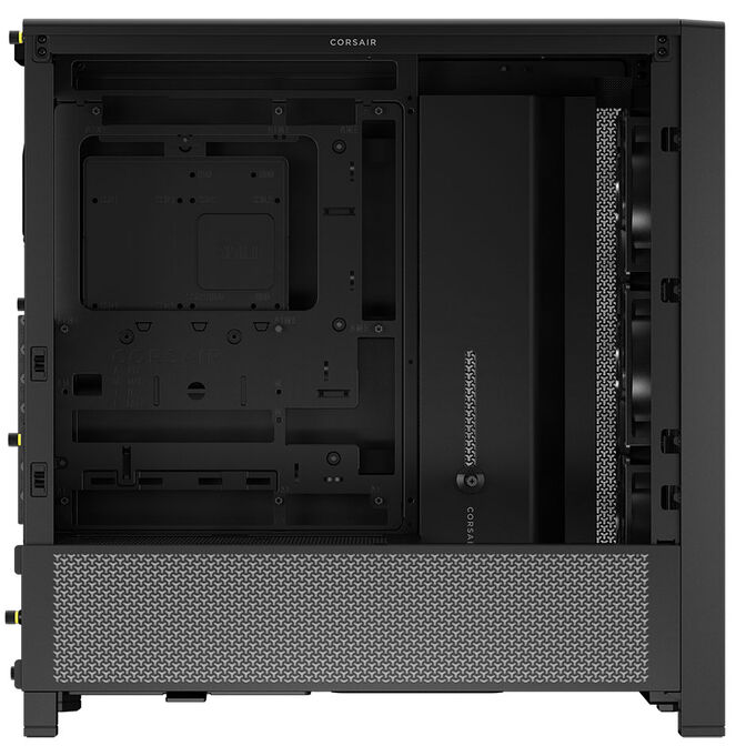 Corsair Frame 4000D RS PC case, Mid Tower, E-ATX, Tempered Glass - black image number 4