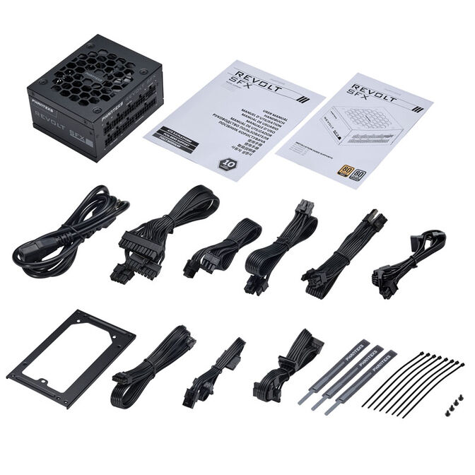 PHANTEKS Revolt SFX 80 PLUS Platinum Netzteil, modular, ATX 3.0 - 850 Watt image number 9