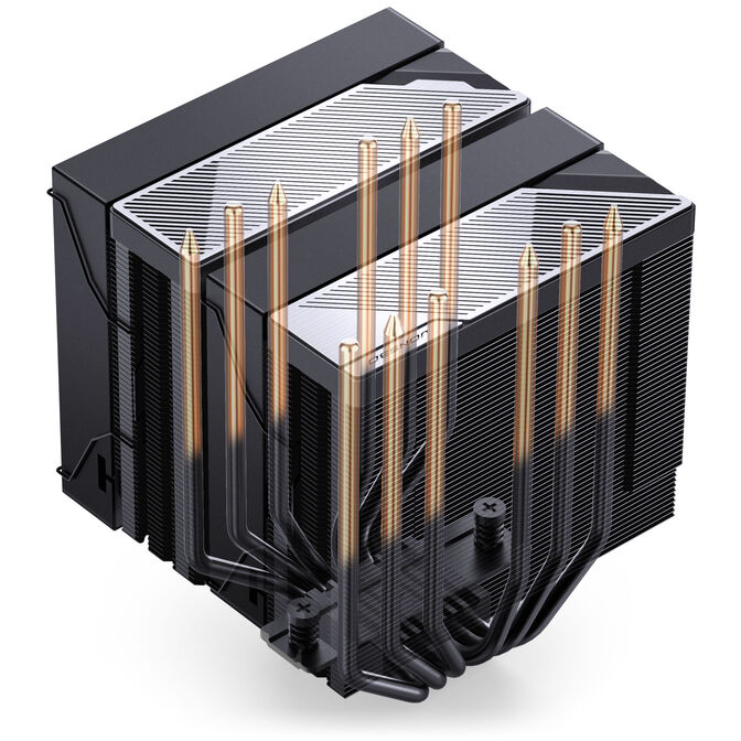 Jonsbo CA90 CPU-K&uuml;hler, Dual-Tower, 1 x 130mm / 1 x 120mm, PWM, ARGB - schwarz image number 11