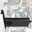 AXAGON PCEM2-DC PCIe-3.0-x4-Adapter, 1x M.2-NVMe, 1x M.2-SATA, bis 22110 - aktive K&uuml;hlung image number null