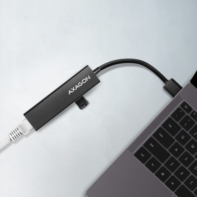 AXAGON HMA-GL3A Multiport-Hub, USB 3.0 Typ A, Gbit-LAN, 3x USB-A, microSD image number 1