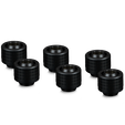 Thermal Grizzly DeltaMate Kompressions-Fitting, Messing, G1/4&rdquo;-Gewinde - schwarz, ST13, 6er-Pack image number null