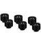 Thermal Grizzly DeltaMate Kompressions-Fitting, Messing, G1/4&rdquo;-Gewinde - schwarz, ST13, 6er-Pack