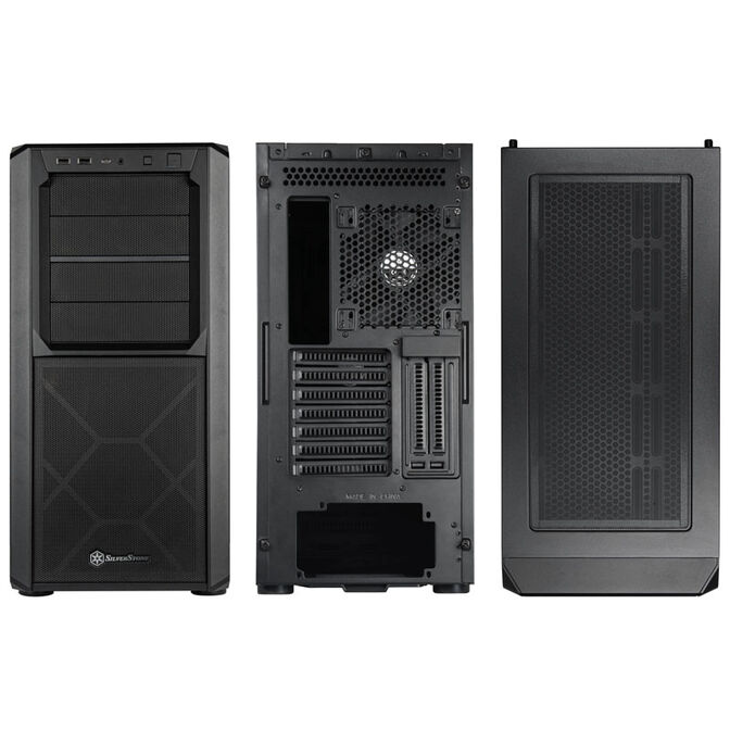 SilverStone SST-SED1-B Seta D1 Midi-Tower - schwarz image number 1