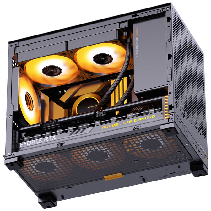 Jonsbo D32 PRO Mesh PC-Geh&auml;use, Mini-Geh&auml;use, mATX - schwarz image number 5