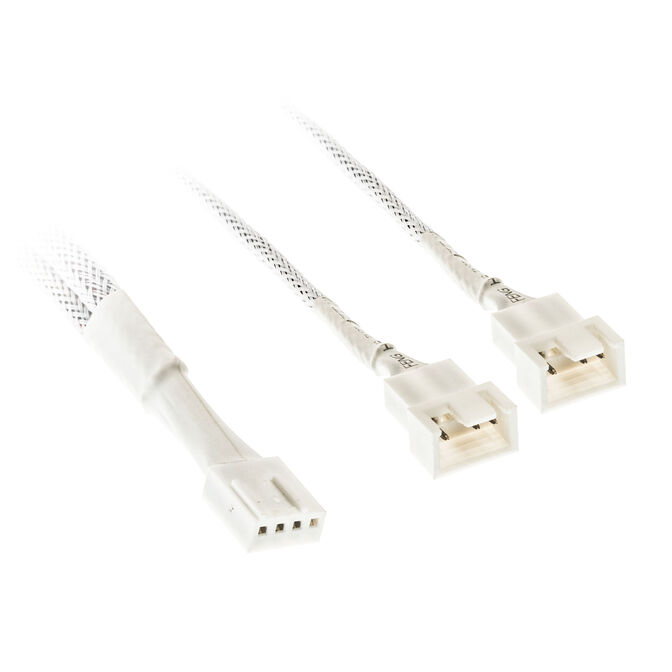 Kolink 1-2 PWM L&uuml;fter Splitterkabel - 35cm, geflochten, wei&szlig; image number 0