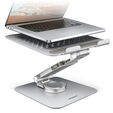 AXAGON STND-LR Laptop- und Tablet-St&auml;nder, 360&deg; Rotation, h&ouml;henverstellbar - silber image number null