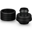Thermal Grizzly DeltaMate Kompressions-Fitting, Messing, G1/4"-Gewinde - schwarz, ST16, 6er-Pack image number null