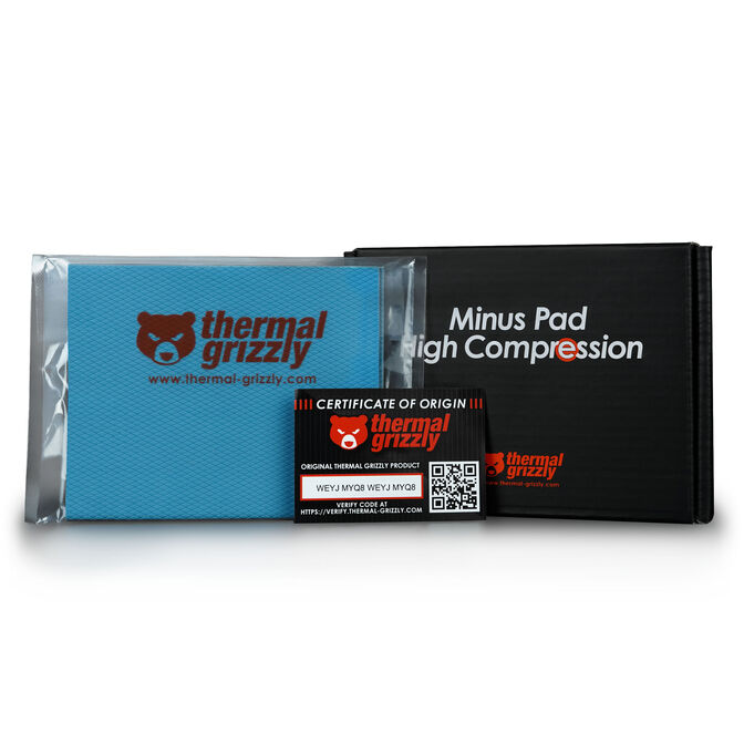Thermal Grizzly Minus Pad High Compression - 120 x 100 x 1,0 mm, 2 St&uuml;ck image number 5