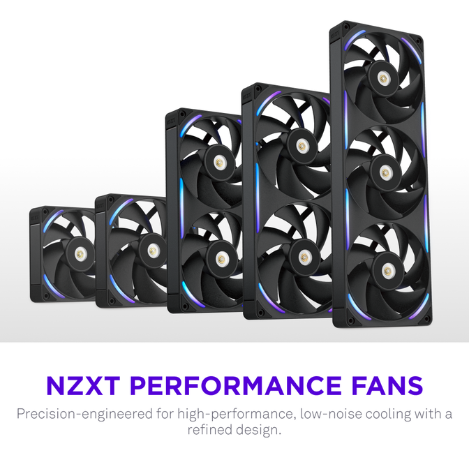NZXT Performance F360X Einzelrahmenl&uuml;fter, aRGB, LCP-Rahmen - schwarz, 360mm image number 8