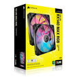 CORSAIR iCUE LINK RX140 MAX RGB PWM L&uuml;fter - 2er-Pack, 140mm, schwarz image number null
