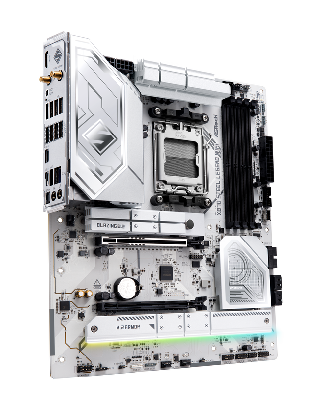 ASRock X870 Steel Legend WiFi Mainboard, Sockel AM5, AMD X870, ATX, DDR5 image number 1
