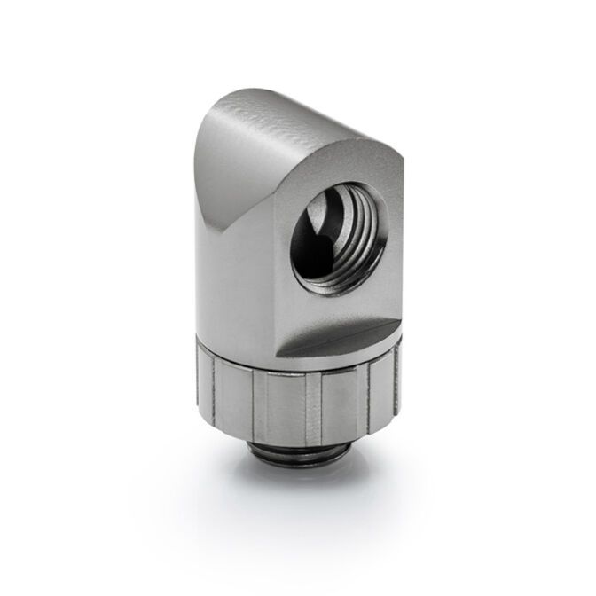 Bitspower Artemis 90 Grad Fitting - drehbar, platinum grau image number 0