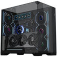 Lian Li Multi-Directional 4 Slots Vertical GPU Bracket v3, with PCIe 5.0 Riser Cable - Black image number null