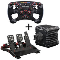 Fanatec ClubSport Steering Wheel Formula V2.5 X + CSL DD QR2 Wheelbase (8Nm) & ClubSport Pedals V3