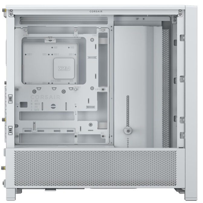 Corsair Frame 4000D PC-Geh&auml;use, Midi-Tower, E-ATX, Tempered Glass - wei&szlig; image number 4