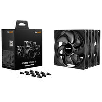 be quiet! Pure Wings 3 L&uuml;fter, PWM - schwarz, 140mm, 3er-Pack