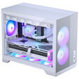 Phanteks XT M3 PC-Geh&auml;use, Mini-Geh&auml;use, mATX, RGB, Tempered Glass - inklusive 3x 120-mm-L&uuml;fter, wei&szlig; image number null