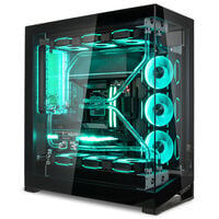 Gaming PC Crystal Phantom, AMD Ryzen 9 9800X3D, NVIDIA GeForce RTX 5090 - Custom Wasserk&uuml;hlung