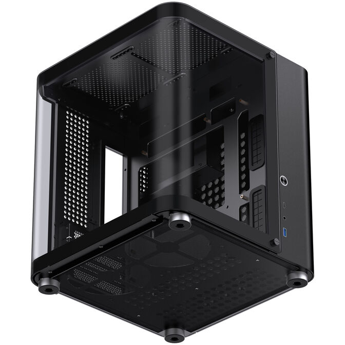 Jonsbo TK-1 2.0 Micro-ATX case, Tempered Glass - black image number 12