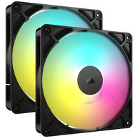 Corsair RS ARGB PWM Fans - Two-Pack, 140 mm, black