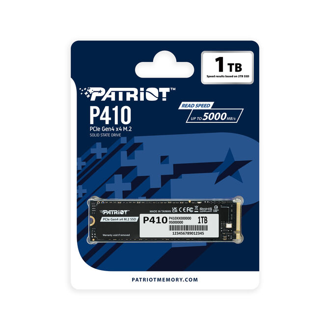 Patriot P410 SSD, PCIe 4.0 M.2 2280 - 1 TB image number 3