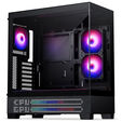 Phanteks XT View Matrix Geh&auml;use-Bundle, Midi-Tower, E-ATX, Tempered Glass + Nxlinq V2 HUB - schwarz image number null