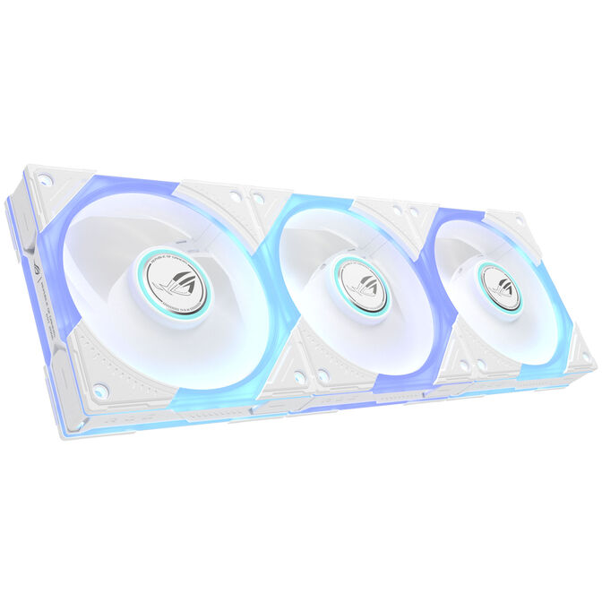 ASUS ROG Eurux GR120 ARGB PWM L&uuml;fter - Reverse Blade, 3er-Pack, wei&szlig; image number 0
