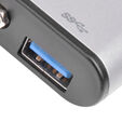 SilverStone SST-EP06C - USB 3.1 Typ-C auf VGA/USB Type C/USB Type A Adapter Hub image number null