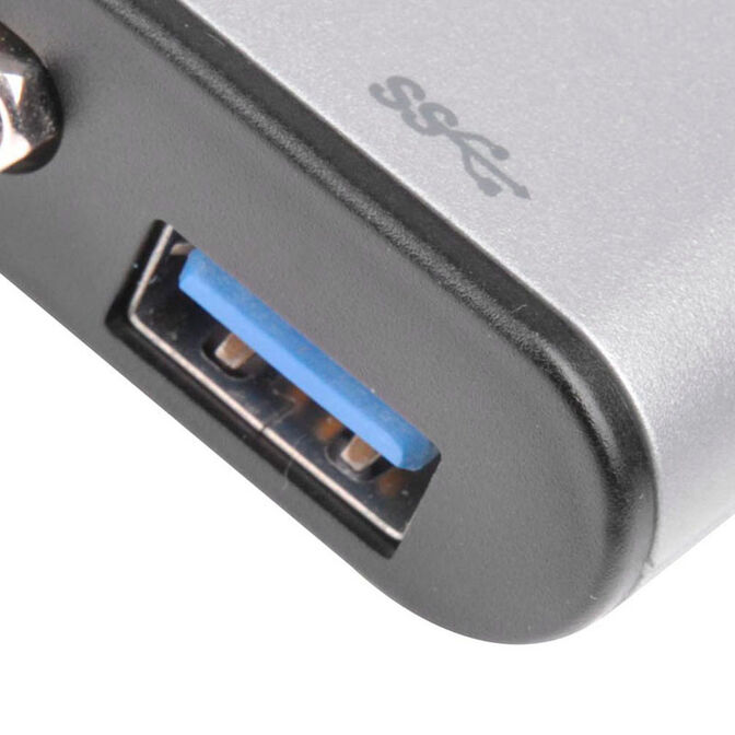 SilverStone SST-EP06C - USB 3.1 Typ-C auf VGA/USB Type C/USB Type A Adapter Hub image number 6