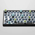 IQUNIX F97 Dark Side Wireless Gaming Tastatur, RGB - MX-Red-Switches image number null
