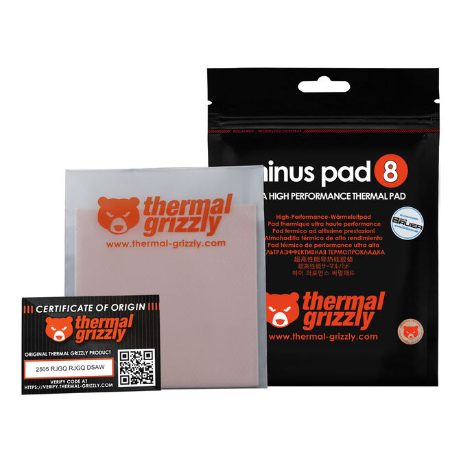 Thermal Grizzly Minus Pad 8 - 100 x 100 x 0.5 mm, 2 pieces image number 8