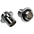 Bitspower Touchaqua Link Adapter Male G1/4 Inch AG to Link Tube Adjustable 16-22mm - 2-Pack, silver image number null