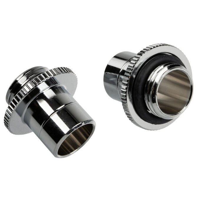 Bitspower Touchaqua Link Adapter Male G1/4 Inch AG to Link Tube Adjustable 16-22mm - 2-Pack, silver image number 1